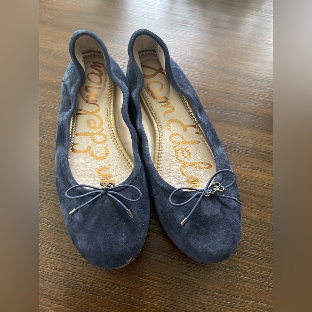 Navy Suede Sam Edelman Flats